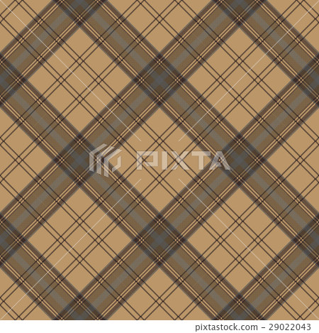 Brown plaid check tartan seamless pattern 29022043