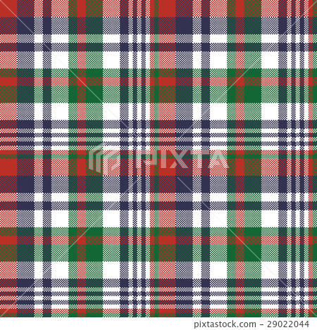 Check pixel color plaid seamless pattern 29022044