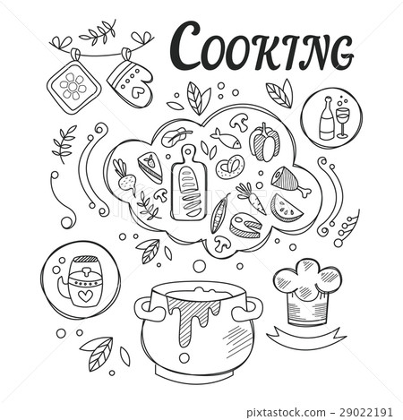 Dinner Cooking Set Of Ingredients And Tools For 29022191