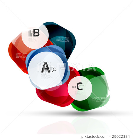 Isolated glossy shiny squares template Isolated glossy shiny squares template 29022324