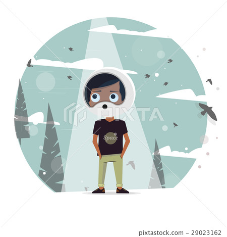 Illustration of kids dream of astronauts to fly 29023162