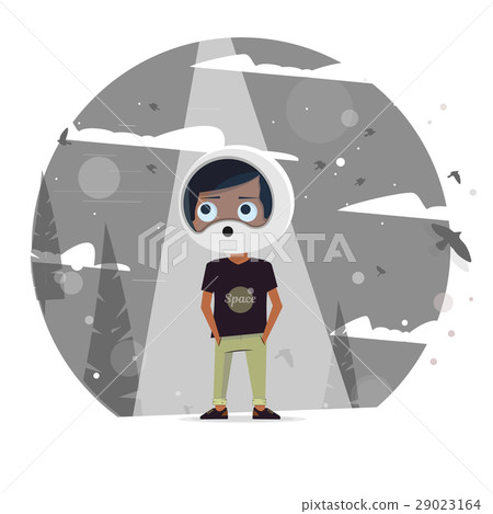 Illustration of kids dream of astronauts to fly Illustration of kids dream of astronauts to fly 29023164