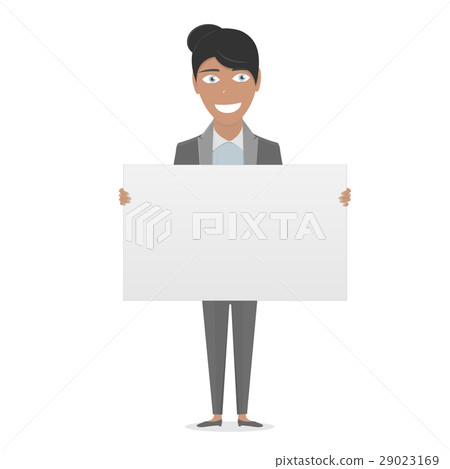 White Board in his hands for you text. Business 29023169