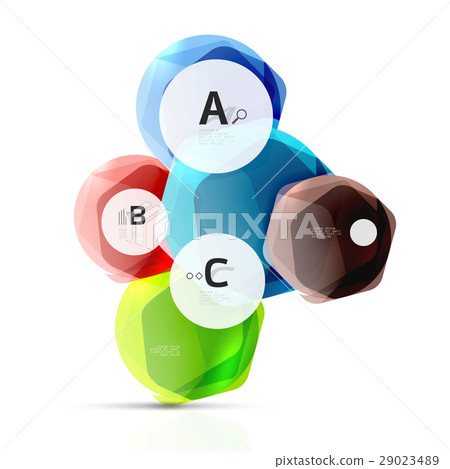 Abstract geometrical hexagon banner Abstract geometrical hexagon banner 29023489