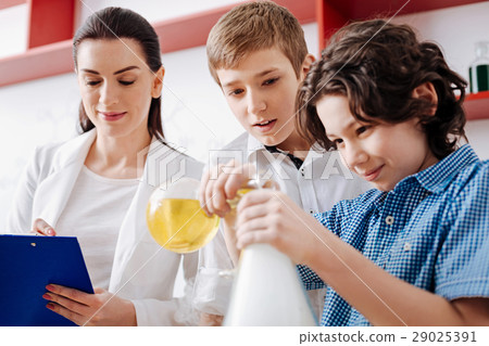 Nice positive teacher taking notes 29025391