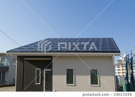 Hiraoya住宅木製1層樓頂太陽能電池板圖像整體表面雪域封閉規格的雪域 Hiraoya住宅木製1層樓頂太陽能電池板圖像整體表面雪域封閉規格的雪域 29025848