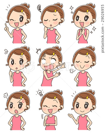 Women's illustration (set) Women's illustration (set) 29026955