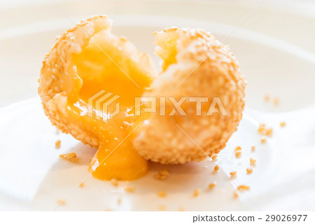 sesame balls stuff with custard lava sesame balls stuff with custard lava 29026977