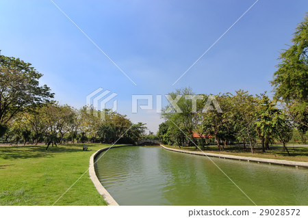 Landscape of Canal in the public park 29028572