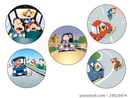 Traffic safety materials, traffic manners, traffic violations, car insurance 29029974