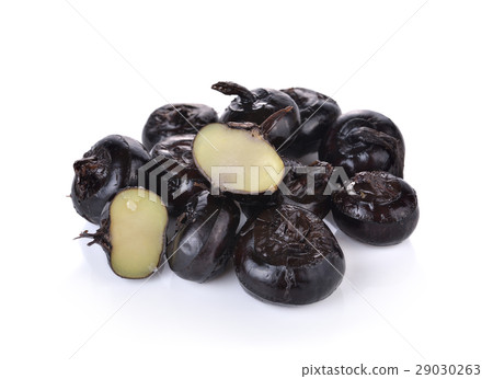water-chestnut or water-nut on white background water-chestnut or water-nut on white background 29030263
