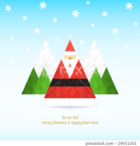 Triangular santa claus christmas celebration 29031201