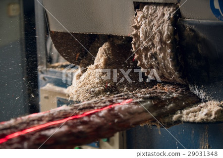 View of cutting machinery in operating position View of cutting machinery in operating position 29031348