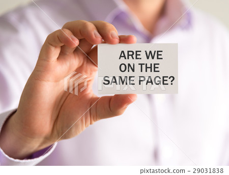 ARE WE ON THE SAME PAGE ? message ARE WE ON THE SAME PAGE ? message 29031838