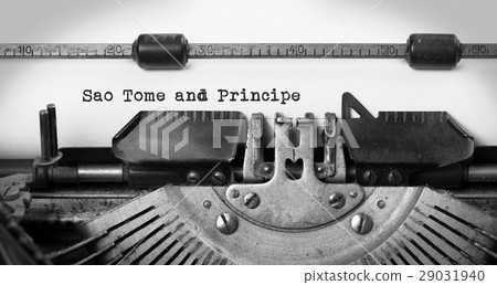 Old typewriter - Soa Tome and Principe 29031940
