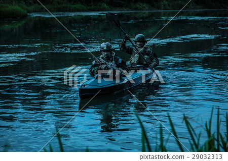 Militants in army kayak 29032313