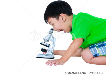 Child observed through a microscope biological. Child observed through a microscope biological. 29033412