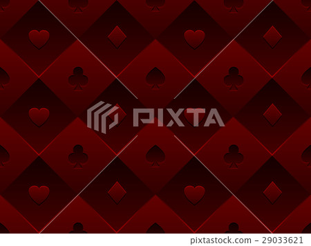 Red seamless pattern fabric poker casino vector Red seamless pattern fabric poker casino vector 29033621