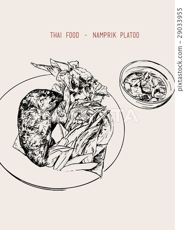 Thai food set of Chili paste 29033955