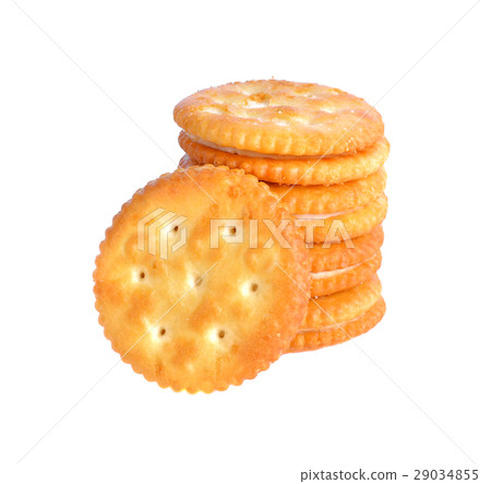 biscuits with cream on white background biscuits with cream on white background 29034855