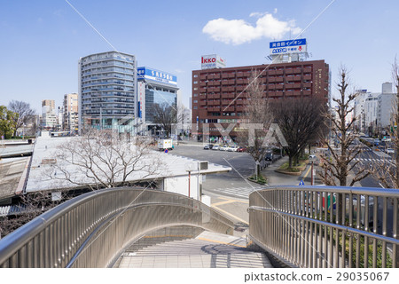 名古屋市JR Chikusa車站廣場Kawaijuku從Chikusa勝利橋 29035067