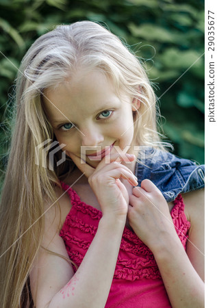 Portrait of a beautiful blonde little girl. Portrait of a beautiful blonde little girl. 29035677