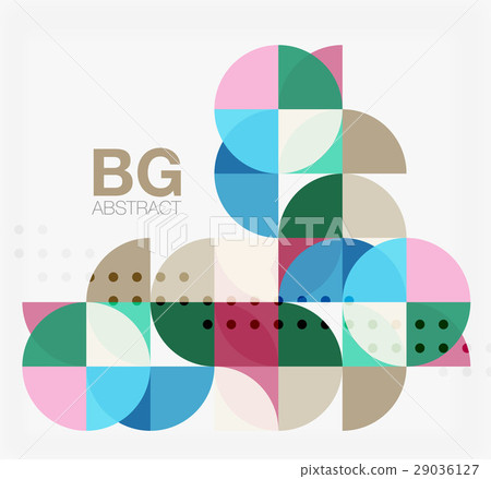 Modern elegant geometric circles abstract Modern elegant geometric circles abstract 29036127