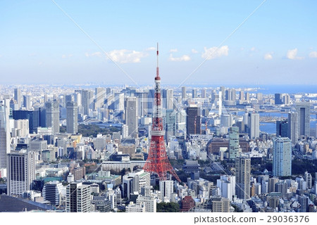 Tokyo city landscape Tokyo Tower 29036376