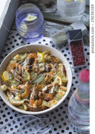 Prawn gratin soup 29036389