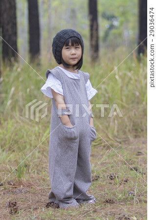 portrait of asian lovely children wearing cotton dress clothes a 29036474