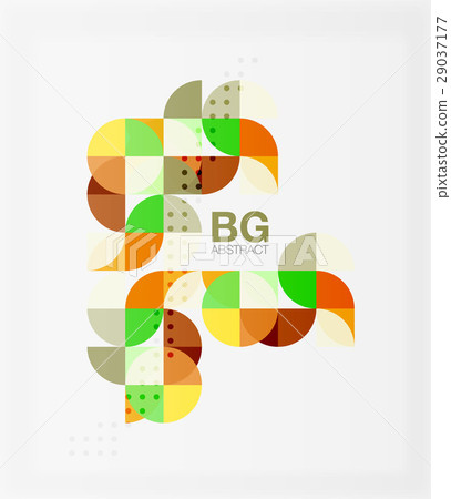 Vector geometric circle abstract background 29037177
