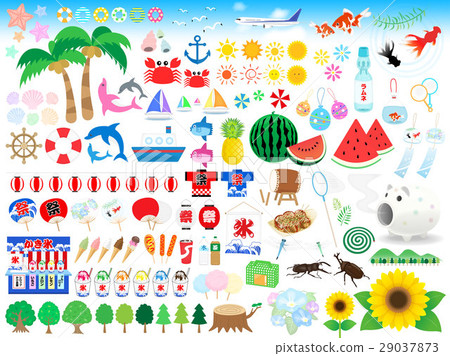 夏天例證集合 夏天例證集合 29037873