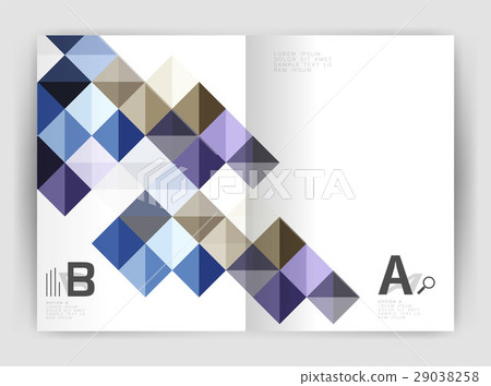 Modern minimalistic geometrical square business Modern minimalistic geometrical square business 29038258