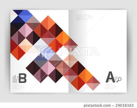 Modern minimalistic geometrical square business 29038383