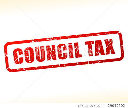 council tax red text stamp council tax red text stamp 29039202