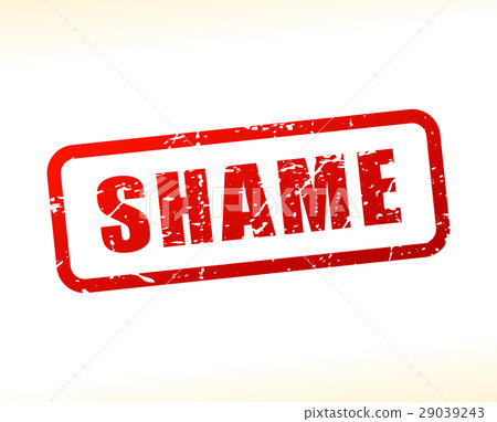 shame red text stamp 29039243