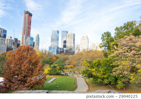 Midtown from Central Park in an Autumn morning 29040125