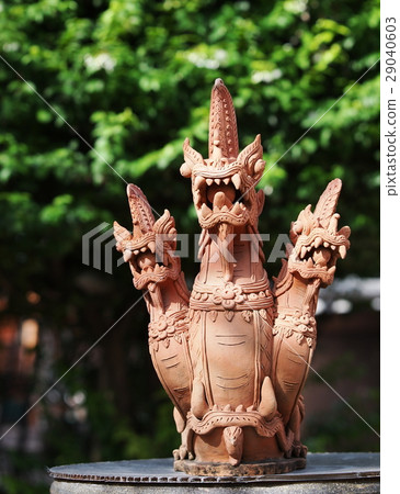 small ceramic garden decoration NAGA sculpture  29040603