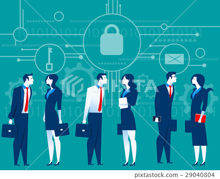 Cybersecurity. Business meeting security Cybersecurity. Business meeting security 29040804