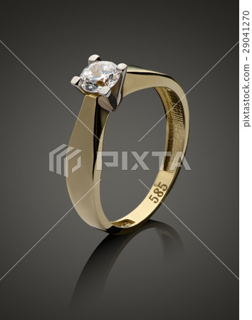 Gold ring with diamond 29041270