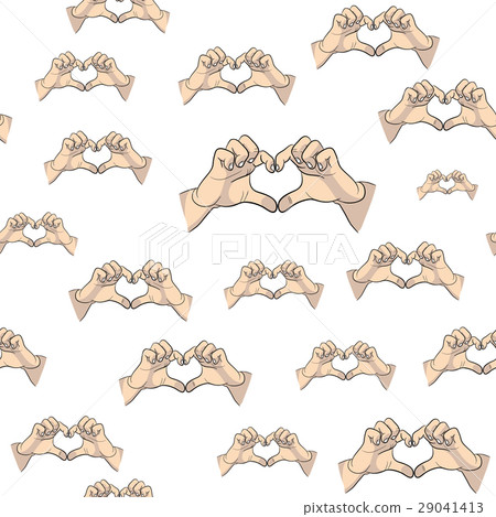 heart hand pattern white heart hand pattern white 29041413