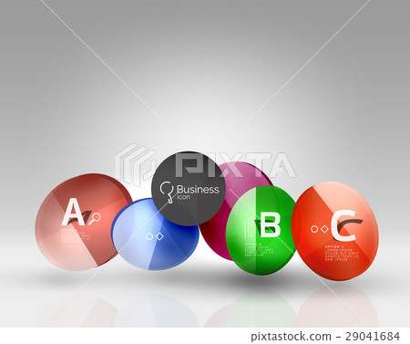 Circle modern business infographics design 29041684