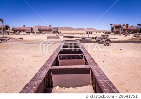 Tracks at train cementary near Uyuni Tracks at train cementary near Uyuni 29041751