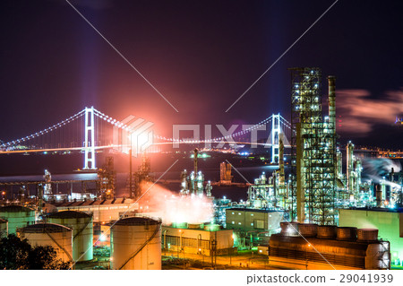 [北海道]室蘭市工廠夜景 29041939
