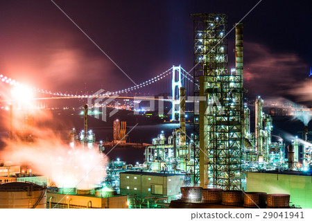 [北海道]室蘭市工廠夜景 29041941