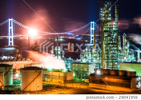 [北海道]室蘭市工廠夜景 29041956