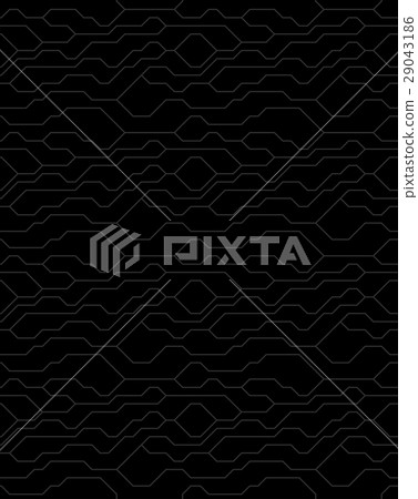 Seamless black background dark technical lines 29043186