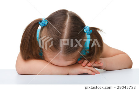 Little girl is sleeping at table Little girl is sleeping at table 29043758