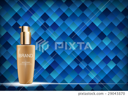 Skin Toner Bottle Tube Template for Ads or 29043870