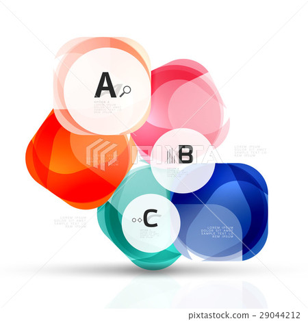 Vector glossy square elements 29044212